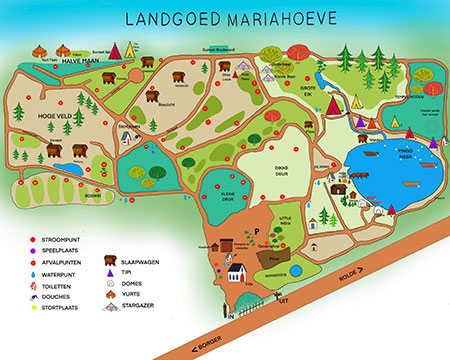 Plattegrond Landgoed Mariahoeve